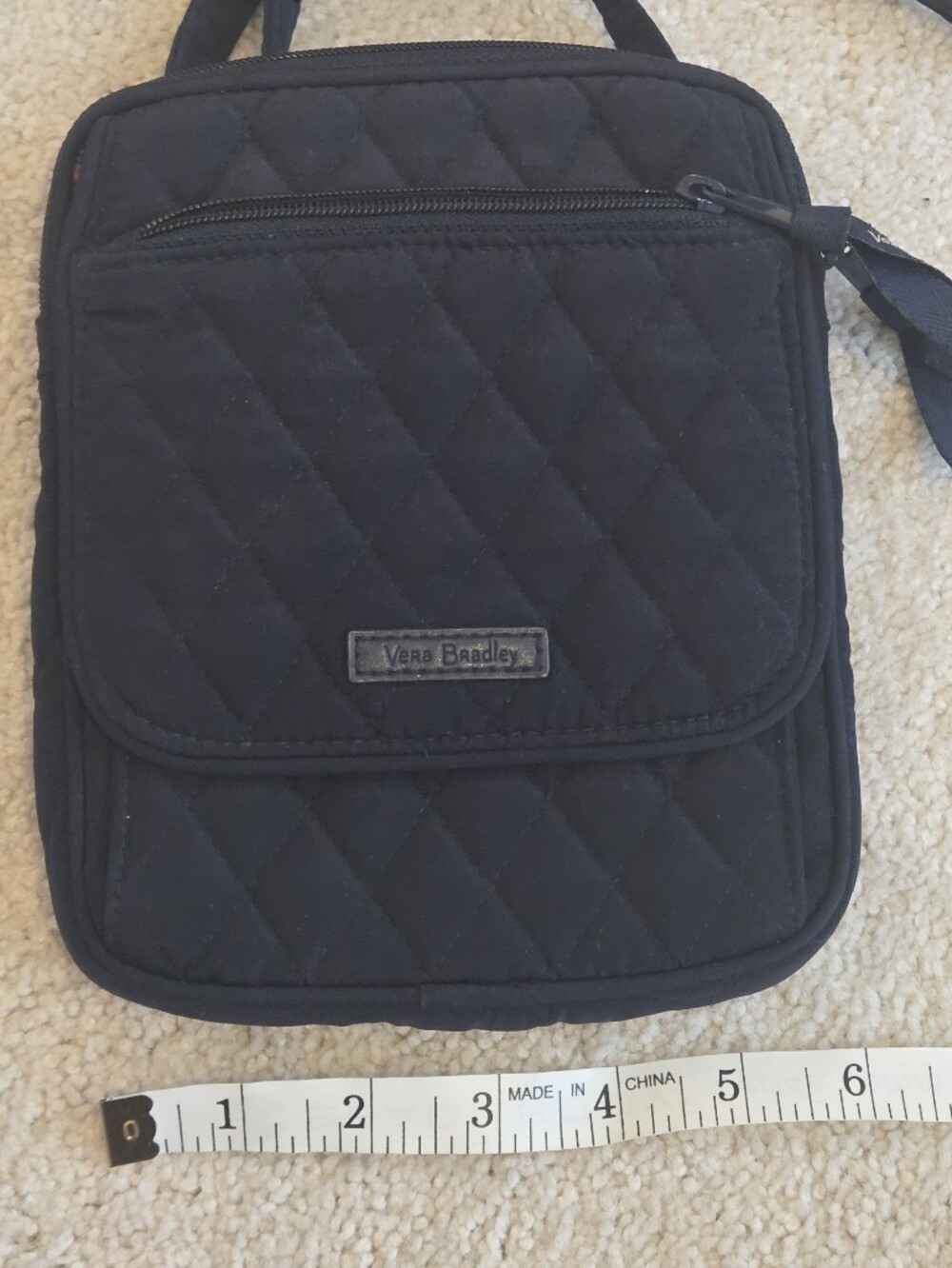 Vera Bradley Navy Quilted Crossbody Bag